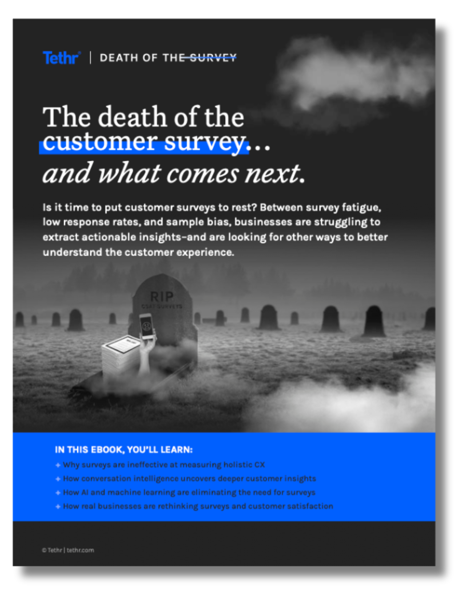 Death of the survey cover dark